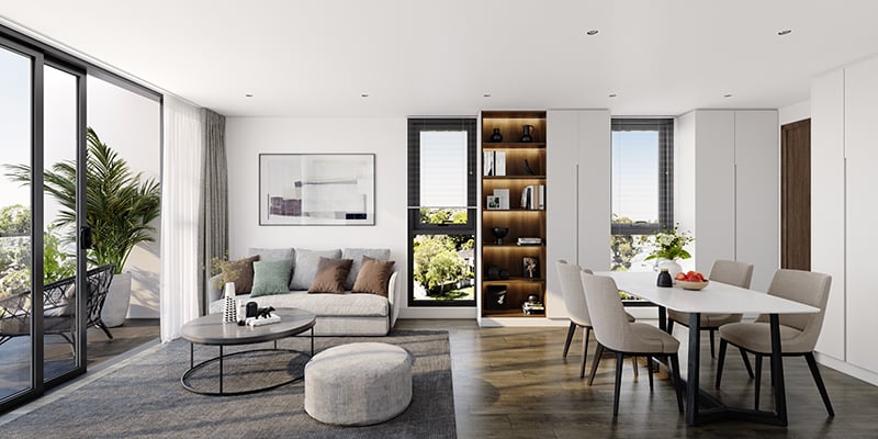 Elevation Northcote Apartment Interior Elevation Northcote Apartment Interior